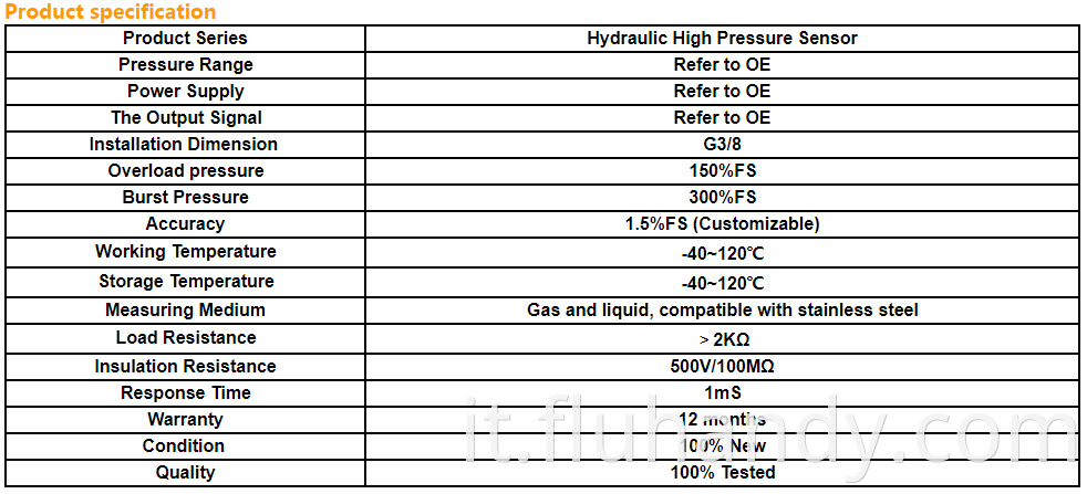 HM5508 Engineering Hydraulic Sensor